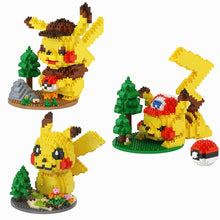 Lade das Bild in den Galerie-Viewer, Pikachu Baustein Figuren (3 Motive zur Auswahl) kaufen
