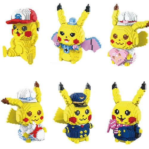 Süße Pikachu Baustein Figuren (6 Motive zur Auswahl) kaufen