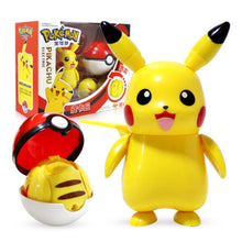 Lade das Bild in den Galerie-Viewer, Pokemon Pokeball Set mit Figur (Pikachu, Glurak, Bisaflor, Turtok, Garados) kaufen
