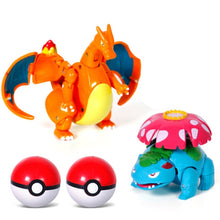 Lade das Bild in den Galerie-Viewer, Pokemon Pokeball Set mit Figur (Pikachu, Glurak, Bisaflor, Turtok, Garados) kaufen
