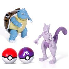 Lade das Bild in den Galerie-Viewer, Pokemon Pokeball Set mit Figur (Pikachu, Glurak, Bisaflor, Turtok, Garados) kaufen
