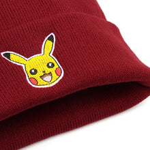 Lade das Bild in den Galerie-Viewer, Pokemon Pikachu Mütze Unisex für Herbst / Winter kaufen
