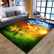 Lade das Bild in den Galerie-Viewer, Pokemon Pikachu Flannel Teppich Matte (verschiedene Motive) kaufen
