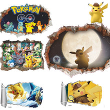 Lade das Bild in den Galerie-Viewer, 3D Pokemon Detektiv Pikachu Wand Sticker (45cm*60cm) kaufen
