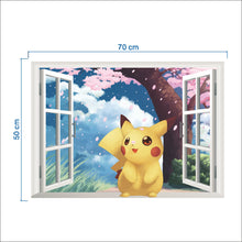 Lade das Bild in den Galerie-Viewer, 3D Pokemon Detektiv Pikachu Wand Sticker (45cm*60cm) kaufen
