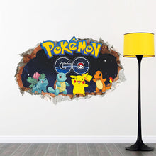 Lade das Bild in den Galerie-Viewer, 3D Pokemon Detektiv Pikachu Wand Sticker (45cm*60cm) kaufen
