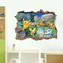 Lade das Bild in den Galerie-Viewer, 3D Pokemon Detektiv Pikachu Wand Sticker (45cm*60cm) kaufen
