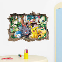 Lade das Bild in den Galerie-Viewer, 3D Pokemon Detektiv Pikachu Wand Sticker (45cm*60cm) kaufen
