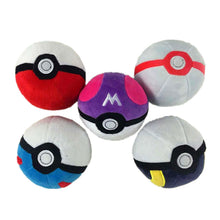 Lade das Bild in den Galerie-Viewer, Plüsch Poke Ball (4 zur Auswahl) kaufen
