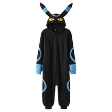 Lade das Bild in den Galerie-Viewer, Flauschiger Nachtara Umbreon Onesie Pyjama kaufen
