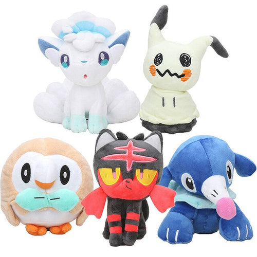 Plüsch Pokemon (ca. 18-20cm) (Litten, Rowlet, Popplio, Alola, Vulpix, Mimikyu) kaufen