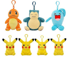 Lade das Bild in den Galerie-Viewer, Pokemon Schlüsselanhänger Mew Piplup Squirtle Bulbasaur Eevee Plüsch Keychain kaufen
