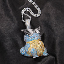 Load image into Gallery viewer, Schiggy Squritle - Stylishe Pokemon Hip Hop Hals Kette kaufen

