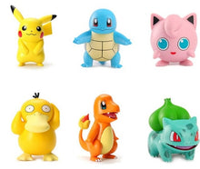 Lade das Bild in den Galerie-Viewer, Pikachu Gluamnda, Enton, Schiggy, Bisasam und Pummeluff Pokemon Figuren Set kaufen
