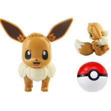 Load image into Gallery viewer, Eevee / Evoli Pokemon Poke Ball Set mit Figur Spielzeug kaufen
