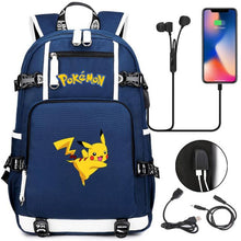 Lade das Bild in den Galerie-Viewer, Pokemon Rucksack mit USB - ideal für Laptops kaufen
