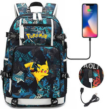 Lade das Bild in den Galerie-Viewer, Pokemon Rucksack mit USB - ideal für Laptops kaufen
