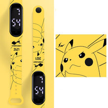 Lade das Bild in den Galerie-Viewer, Pokemon Pikachu Elektronische Armbanduhr mit Digital Anzeige kaufen
