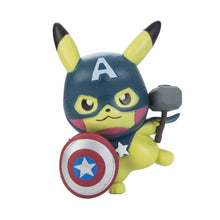 Lade das Bild in den Galerie-Viewer, Pokemon Figuren - Pikachu Cosplay als Captain America Iron Man Hulk Thanos Ant Man Thor (ca. 10cm) kaufen
