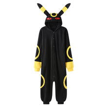 Lade das Bild in den Galerie-Viewer, Flauschiger Nachtara Umbreon Onesie Pyjama kaufen
