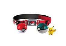 Lade das Bild in den Galerie-Viewer, Pokemon Poke Ball Gürtel mit 2x Pokeball und 1x Figur kaufen
