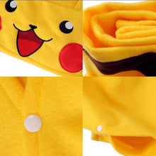 Load image into Gallery viewer, Pokemon Pikachu Cosplay Umhang mit integrierter Mütze kaufen
