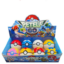 Lade das Bild in den Galerie-Viewer, Große Pokebälle (ca. 8cm) mit Figuren (8 Stk. im Spiel Set) kaufen
