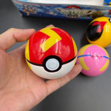 Lade das Bild in den Galerie-Viewer, Große Pokebälle (ca. 8cm) mit Figuren (8 Stk. im Spiel Set) kaufen
