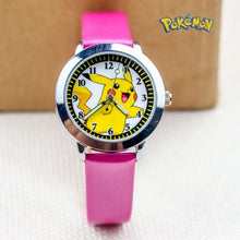 Lade das Bild in den Galerie-Viewer, Pokemon Pikachu Kinder Uhr in verschiedenen Farben kaufen
