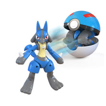 Lade das Bild in den Galerie-Viewer, Lucario Spielzeug Figur mit Pokeball kaufen
