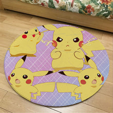 Lade das Bild in den Galerie-Viewer, Runder Flanel Pokemon Teppich in vielen Motiven kaufen
