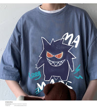 Load image into Gallery viewer, Cooles Oversize T-Shirt mit Pokémon Gengar Print kaufen
