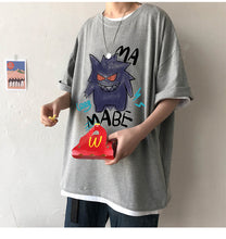 Load image into Gallery viewer, Cooles Oversize T-Shirt mit Pokémon Gengar Print kaufen
