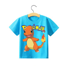 Load image into Gallery viewer, Pokemon Kinder Pikachu T-Shirt für den Sommer viele Motive kaufen
