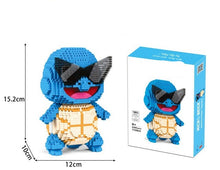 Lade das Bild in den Galerie-Viewer, Pokémon Squirtle Schiggy Bausteine Figur (ca. 2100 Bausteine) kaufen
