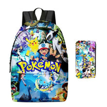 Load image into Gallery viewer, Pikachu Rucksack mit Federmappe im Set für Schule etc. kaufen
