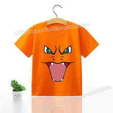 Load image into Gallery viewer, Kinder T-Shirts mit niedlichen Pokemon oder Pikachu Motiven kaufen
