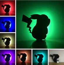 Lade das Bild in den Galerie-Viewer, Pokemon Pikachu Lampe - Schatten Wandlampe kaufen
