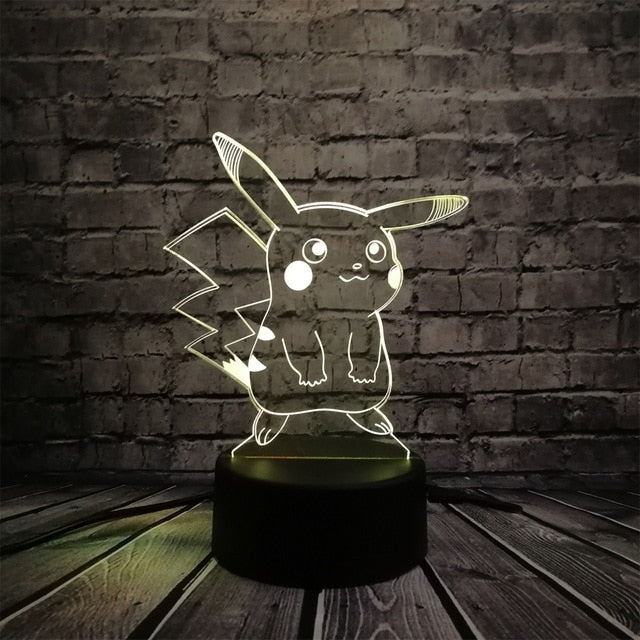 Pokemon Go 3D LED Lampe mit Farbwechsel (Nachtlicht, Tischlampe) kaufen