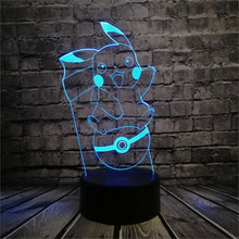 Lade das Bild in den Galerie-Viewer, Pokemon Go 3D LED Lampe mit Farbwechsel (Nachtlicht, Tischlampe) kaufen
