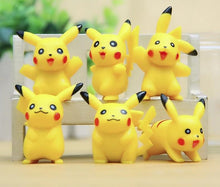 Load image into Gallery viewer, 6 Pikachu PVC Pokeball Figuren (ca.4 cm) kaufen
