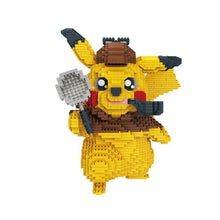 Lade das Bild in den Galerie-Viewer, Detektiv Pikachu Baustein-Modell (15cm x 15cm x 15cm) kaufen
