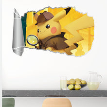 Lade das Bild in den Galerie-Viewer, 3D Detektiv Pikachu Wand Sticker (60cm*40cm) kaufen
