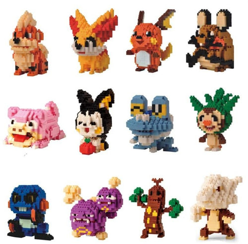 Pokemon Growlithe, Raichu, Weezing, Sudowoodo, Fennekin, Froakie Baustein Figuren kaufen