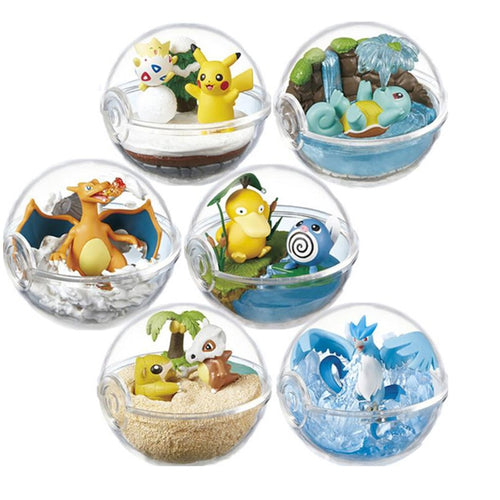 Pokemon Terrarium Collection mit Schiggy, Enton, Glurak, Articuno, Cubone, Togepi, Poliwag kaufen